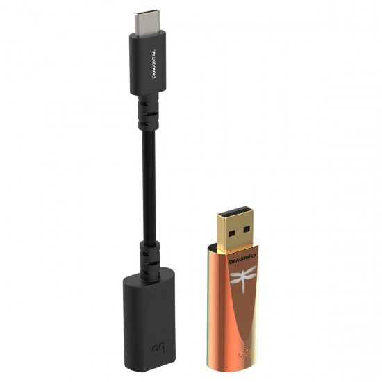 AudioQuest DragonFly Copper USB keitiklis (DAC) - ausinių stiprintuvas