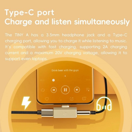 FiiO SnowSky TINY A nešiojamas ausinių stiprintuvas su DAC