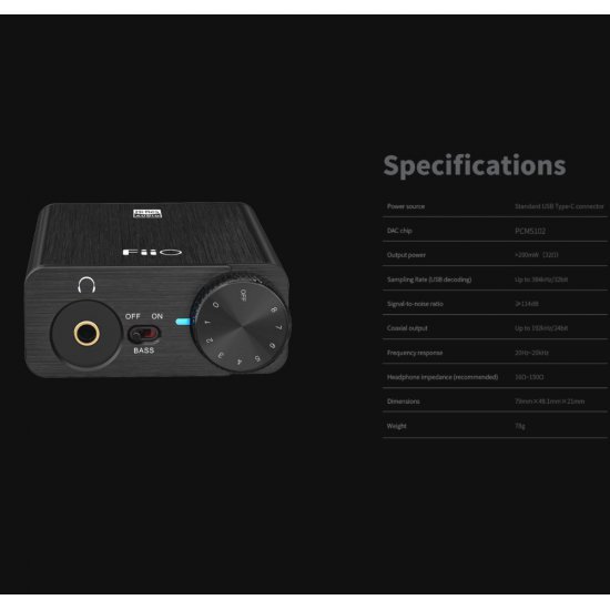 FiiO E10K keitiklis (DAC)