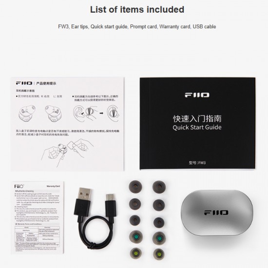 Fiio FW3 True Wireless belaidės ausinės