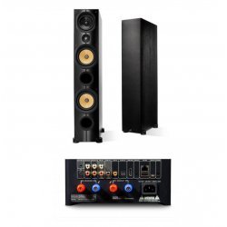 NAD C 700 stereo stiprintuvas su PSB Imagine X2T garso kolonėlėmis
