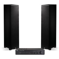 NAD C316BEE V2 stereo stiprintuvas su PSB Imagine X1T kolonėlėmis