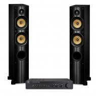 NAD C316BEE V2 stereo stiprintuvas su PSB Imagine X1T kolonėlėmis