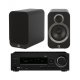 Onkyo R-N855 stereo stiprintuvas su Q Acoustics Q3020i kolonėlėmis Onkyo R-N855 stereo stiprintuvas su Q Acoustics Q3020i kolonėlėmis