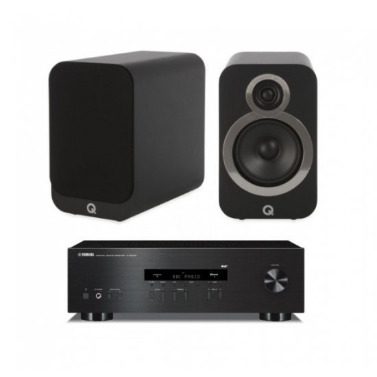 Yamaha RS-202D integruotas stiprintuvas su Q Acoustics Q3020i kolonėlėmis Yamaha RS-202D integruotas stiprintuvas su Q Acoustics Q3020i kolonėlėmis
