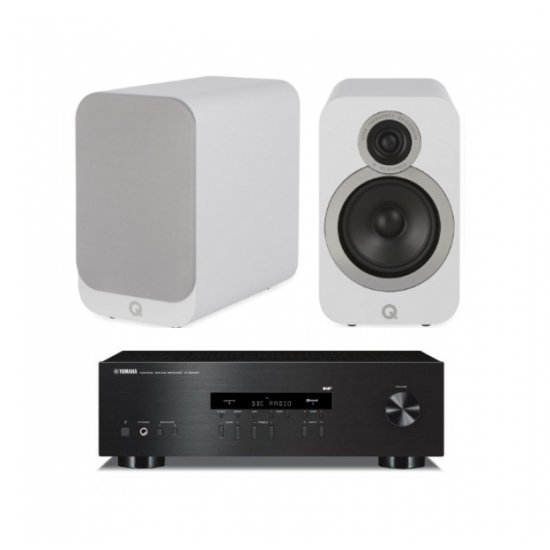 Yamaha RS-202D integruotas stiprintuvas su Q Acoustics Q3020i kolonėlėmis Yamaha RS-202D integruotas stiprintuvas su Q Acoustics Q3020i kolonėlėmis