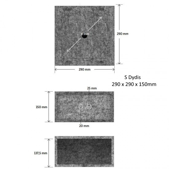 B-System Secoboxx kolonėlių montavimo dėžė