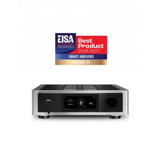 NAD M33 V2 stereo stiprintuvas su tinklo grotuvu