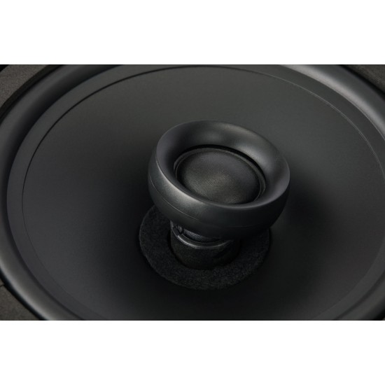 Q Acoustics QI65CE (Easyfit) įmontuojamos kolonėlės apvaliomis grotelėmis