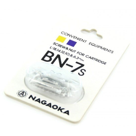 Nagaoka BN-7 tvirtinimo varžtai patefono galvutei 