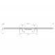 Q Acoustics QA2130 stiklinė lentynėlė centrinei garso kolonėlei Q Acoustics QA2130 stiklinė lentynėlė centrinei garso kolonėlei