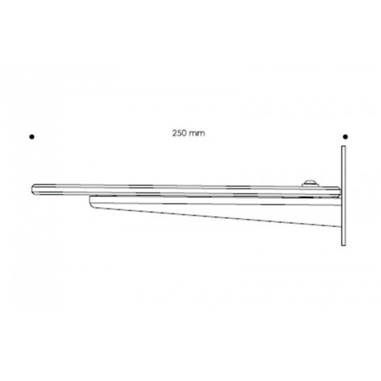 Q Acoustics QA2130 stiklinė lentynėlė centrinei garso kolonėlei 