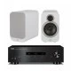 Yamaha AS-201 integruotas stiprintuvas su Q Acoustics Q3020i kolonėlėmis Yamaha AS-201 integruotas stiprintuvas su Q Acoustics Q3020i kolonėlėmis
