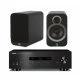 Yamaha AS-201 integruotas stiprintuvas su Q Acoustics Q3020i kolonėlėmis Yamaha AS-201 integruotas stiprintuvas su Q Acoustics Q3020i kolonėlėmis