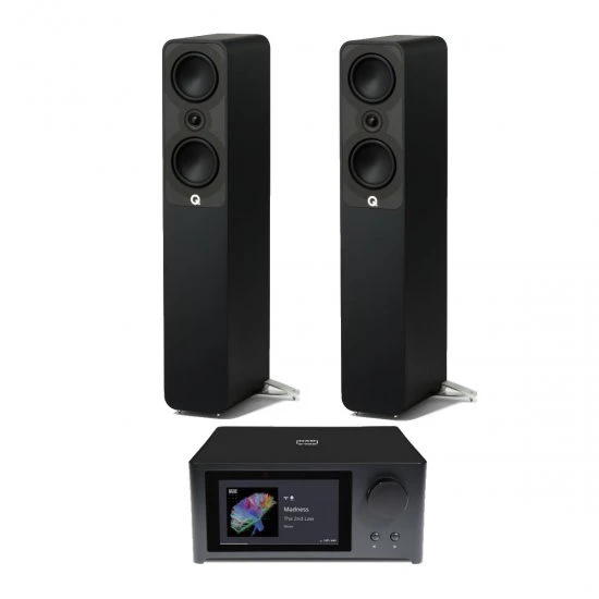 NAD C700 stereo stiprintuvas su Q Acoustics 5040 kolonėlėmis NAD C700 stereo stiprintuvas su Q Acoustics 5040 kolonėlėmis