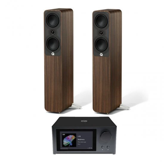 NAD C700 stereo stiprintuvas su Q Acoustics 5040 kolonėlėmis NAD C700 stereo stiprintuvas su Q Acoustics 5040 kolonėlėmis