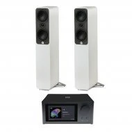 NAD C700 stereo stiprintuvas su Q Acoustics 5040 kolonėlėmis