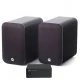 Q Acoustics M20 HD aktyvinės garso kolonėlės su NAD CS1 tinklo grotuvu Q Acoustics M20 HD aktyvinės garso kolonėlės su NAD CS1 tinklo grotuvu